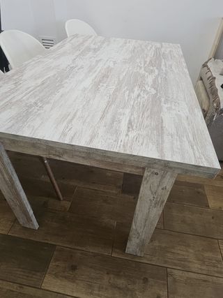 Mesa Comedor - Madera Blanca