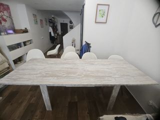 Mesa Comedor - Madera Blanca