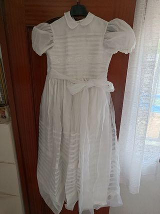 Vestido comunión niña blanco