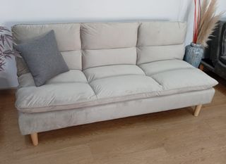 Sofá Cama Confort, Gris. Cómodo y Económico!
