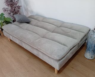 Sofá Cama Confort, Gris. Cómodo y Económico!