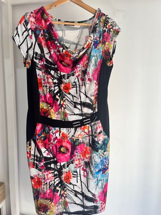 Vestido estampado multicolor