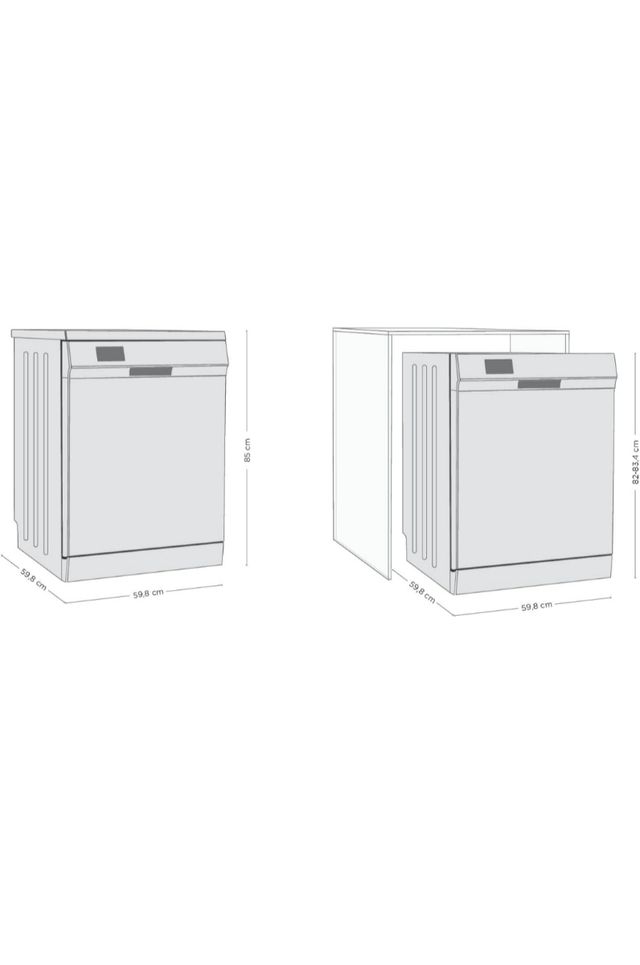 Lavavajillas Respekta libre instalación 60 cm