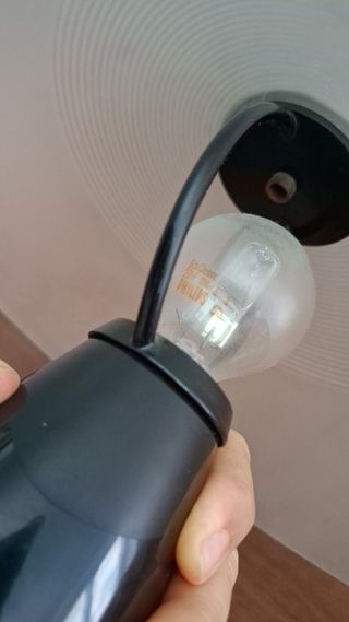 Lampada vintage vetro-plastica