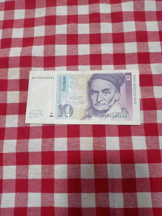 Billete 10 marcos Alemania