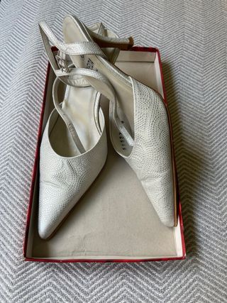 Zapatos tacón aguja plata