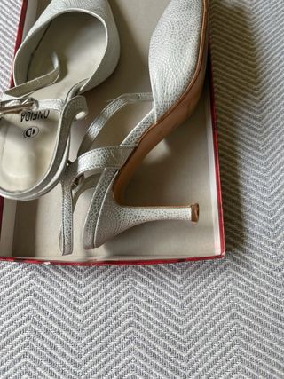 Zapatos tacón aguja plata