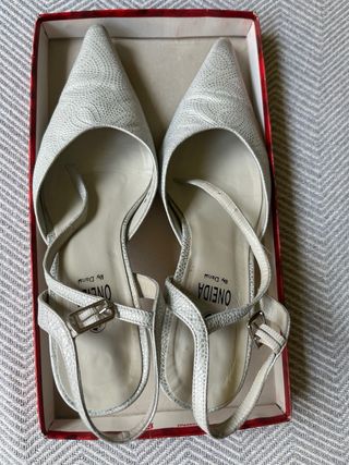 Zapatos tacón aguja plata