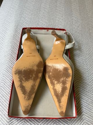 Zapatos tacón aguja plata