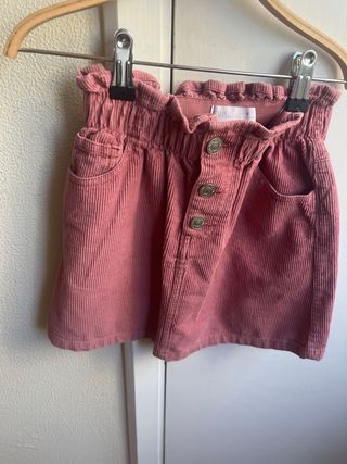 Falda pana rosa - Zara