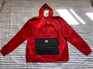 Chaqueta rompevientos estilo DC - Roja - Unisex