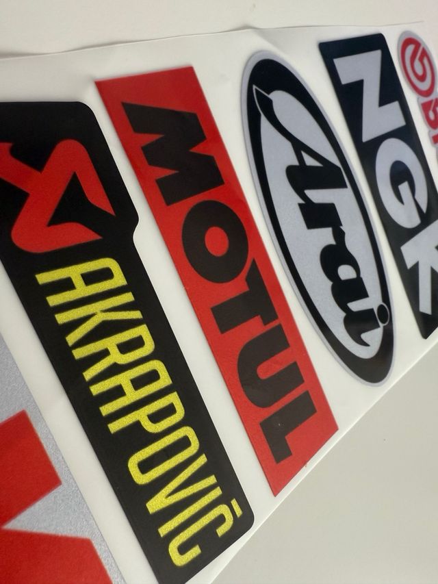 Pegatinas de Motos - Brembo, NGK, Arai