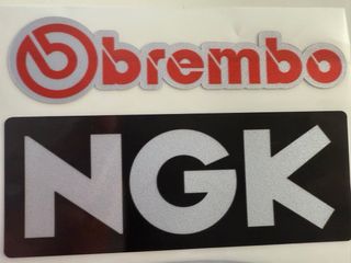 Pegatinas de Motos - Brembo, NGK, Arai