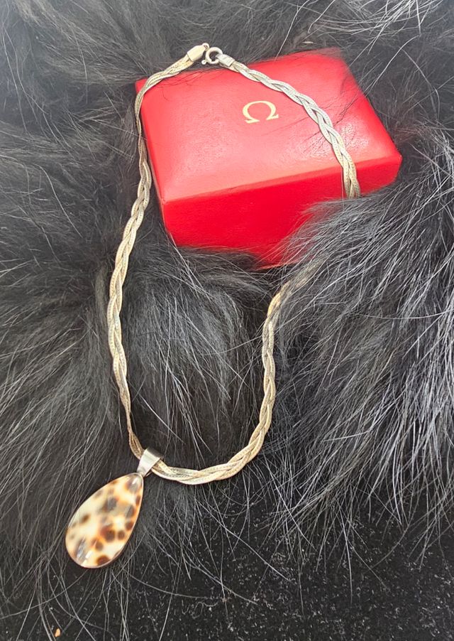 Collar  plata trenzado