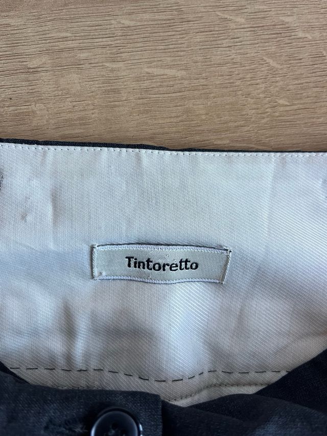 Pantalones traje Tintoretto negros