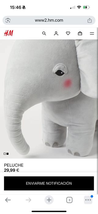 Peluches grandes decoración habitación de bebé