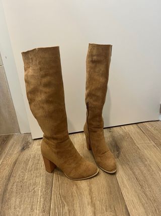 Botas Marrón - Tacon - Ante