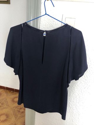 Camisa azul marino mujer talla M
