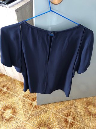 Camisa azul marino mujer talla M