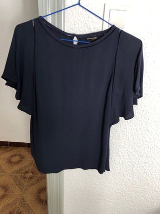 Camisa azul marino mujer talla M