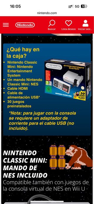 NES Classic Mini - Nintendo
