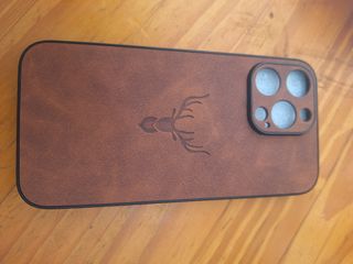 Funda iPhone marrón piel