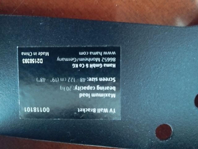 Soporte TV Hama 48-122cm