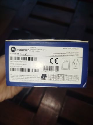 Motorola moto e14 Grigio