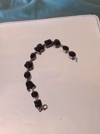 Pulsera Tous ónix negra y plata 