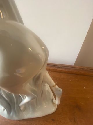 Figura porcelana mujer galgo Lladró