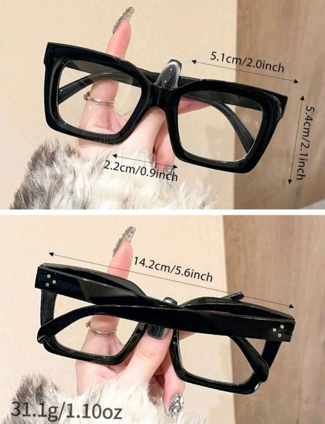 Gafas negras estilo retro