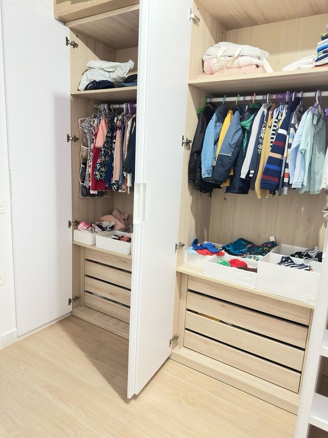 Litera infantil madera blanca y beige