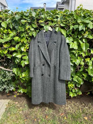 Abrigo gris de lana - Talla L