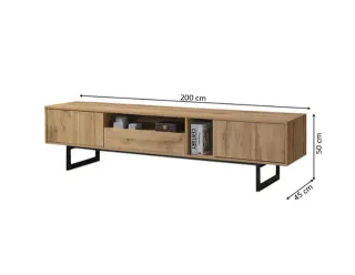 MUEBLE BAJO TV INDUSTRIAL II BLANCO