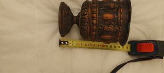 2 Vasetti Bronzo Vintage