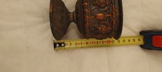 2 Vasetti Bronzo Vintage