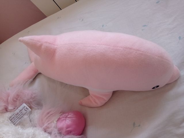 2 Peluches: Unicornio & Delfín