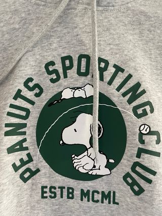 Sudadera Peanuts Sporting Club gris