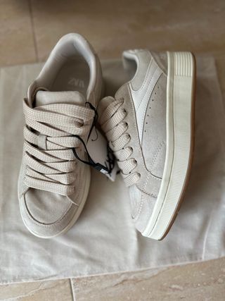 Zapatillas beige Zara