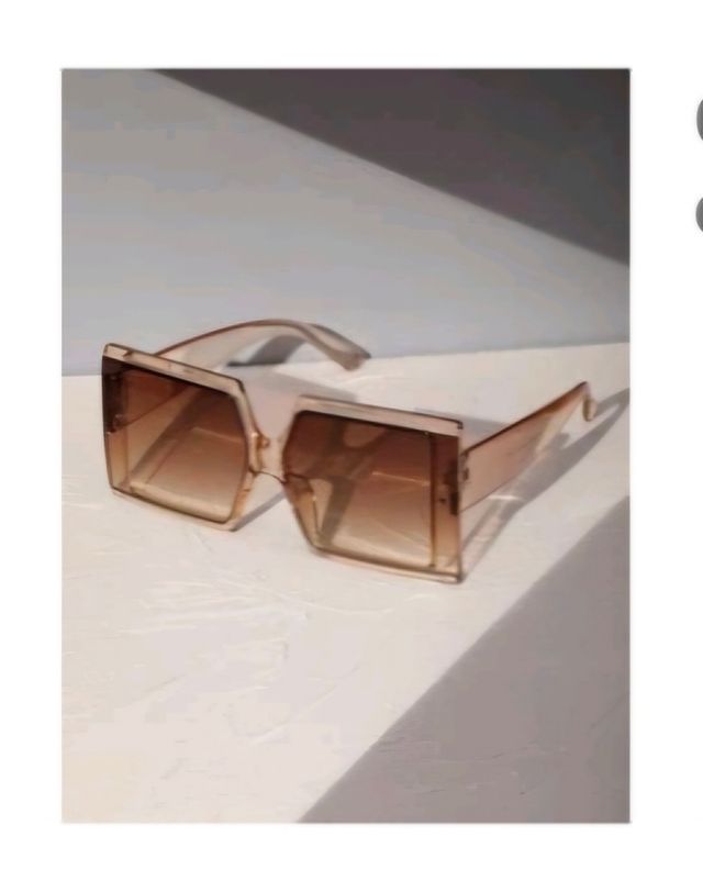 Gafas de sol cuadradas marrón