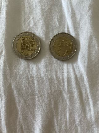 2 monedas 2€ Francia conmemorativas