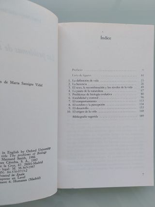 Los problemas de la biología