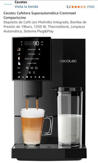 Cafetera Cecotec Cremmaet Compactccino