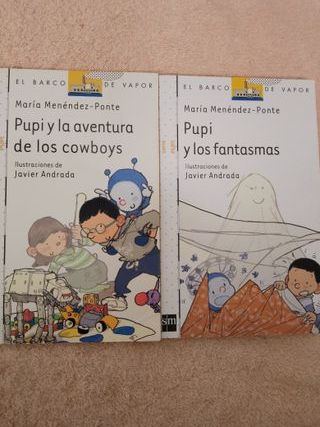 LOTE DE 10 LIBROS SERIE PUPI EL BARCO DE VAPOR