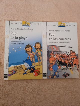 LOTE DE 10 LIBROS SERIE PUPI EL BARCO DE VAPOR