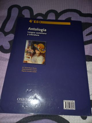 Antología de lengua castellana y literatura 4º ESO