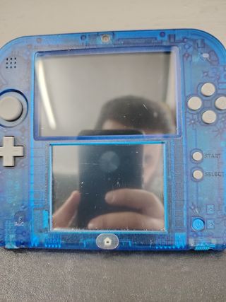 Nintendo 2DS Azul Transparente ,1 Año Garnatia 
