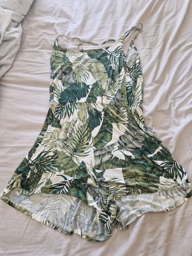 Mono estampado hojas