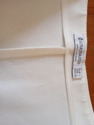 Falda pantalón blanca Stradivarius
