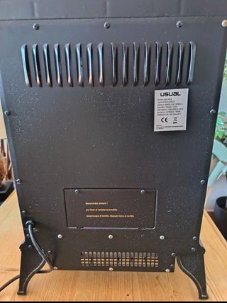 Chimenea eléctrica negra